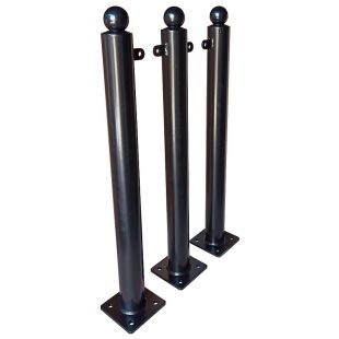 Słupek chodnikowy ozdobny | metalowy, kula, miejski, parkingowy